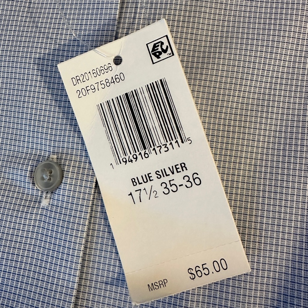 Lot of 2 BNWT Van Heusen Tall Fit Dress Shirts